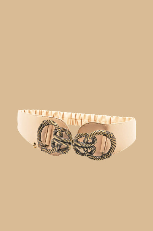 TEND 仿皮复古金色搭扣腰带