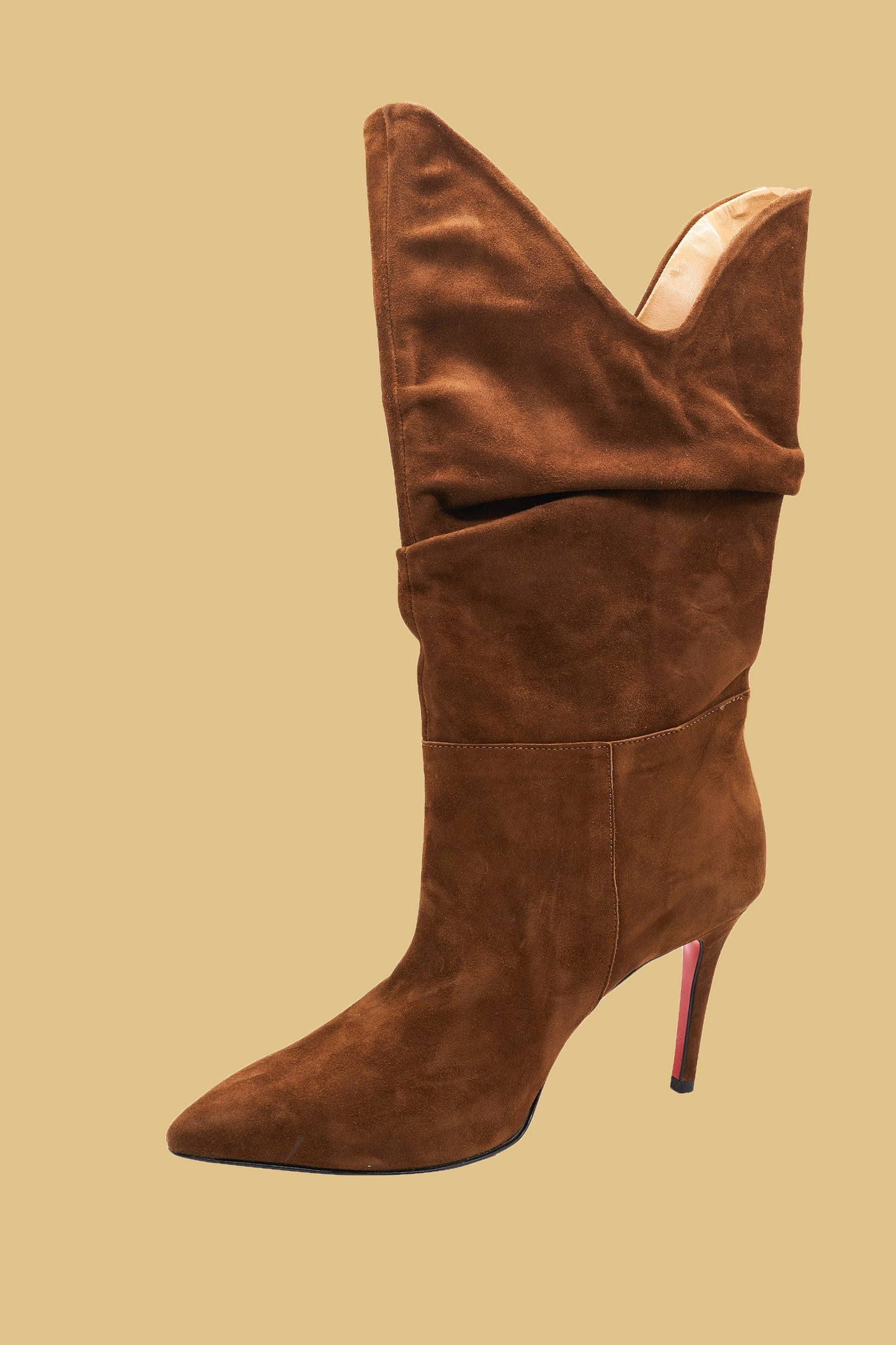 VERDUM 绒面革高筒靴