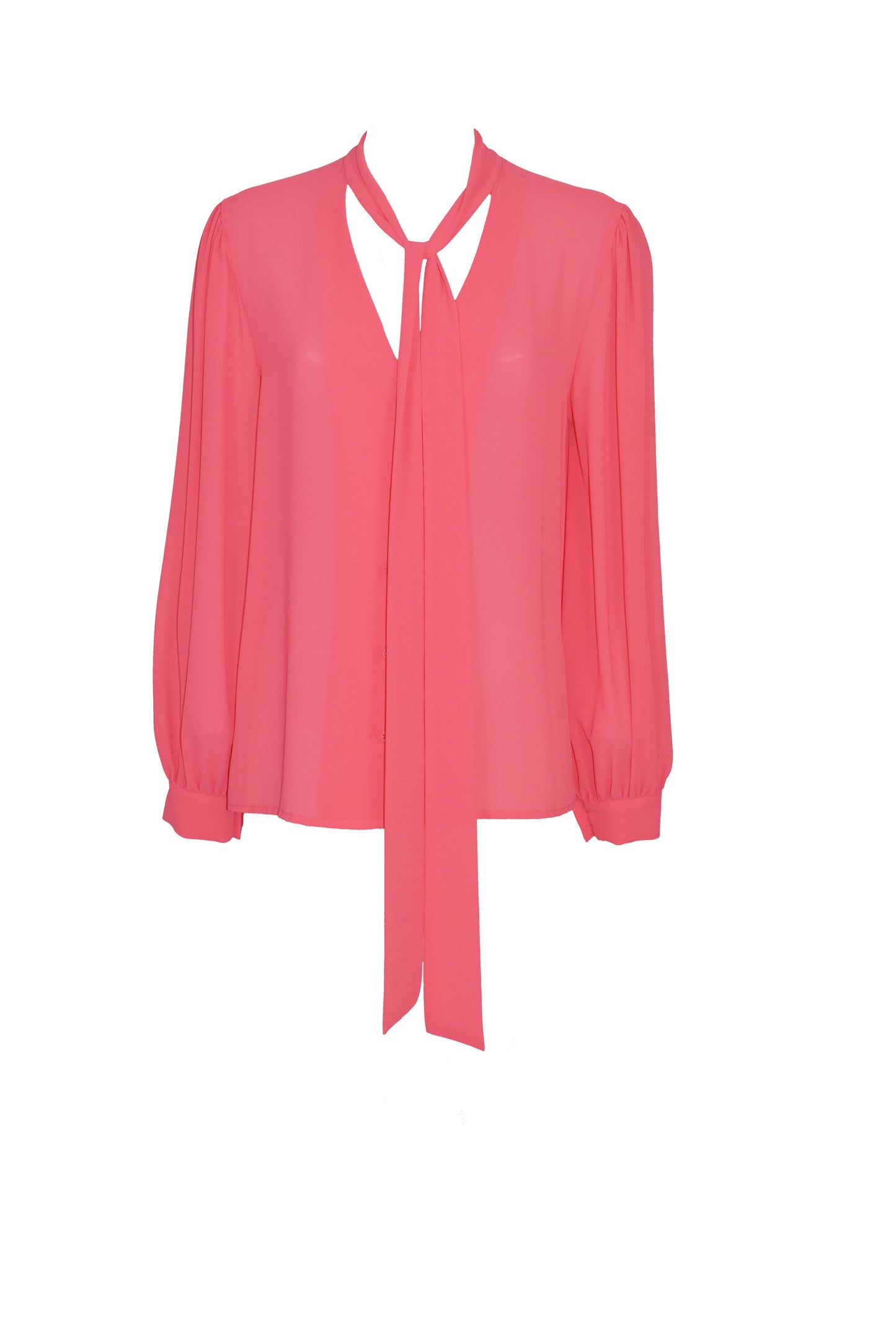 SIMON-BIS 长袖宽领双V领衬衫