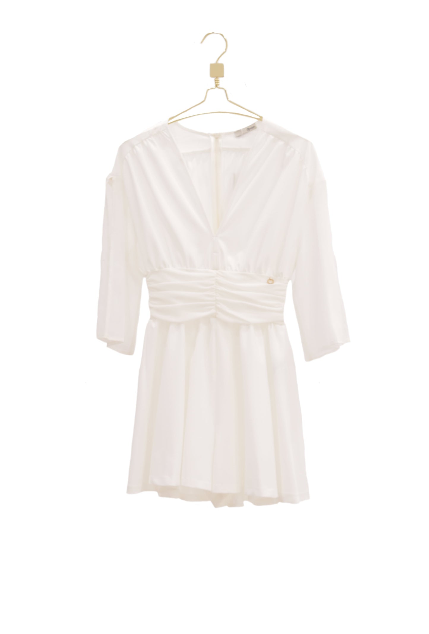 乔其纱对比短款 PAPIME 连身衣 3/4 袖