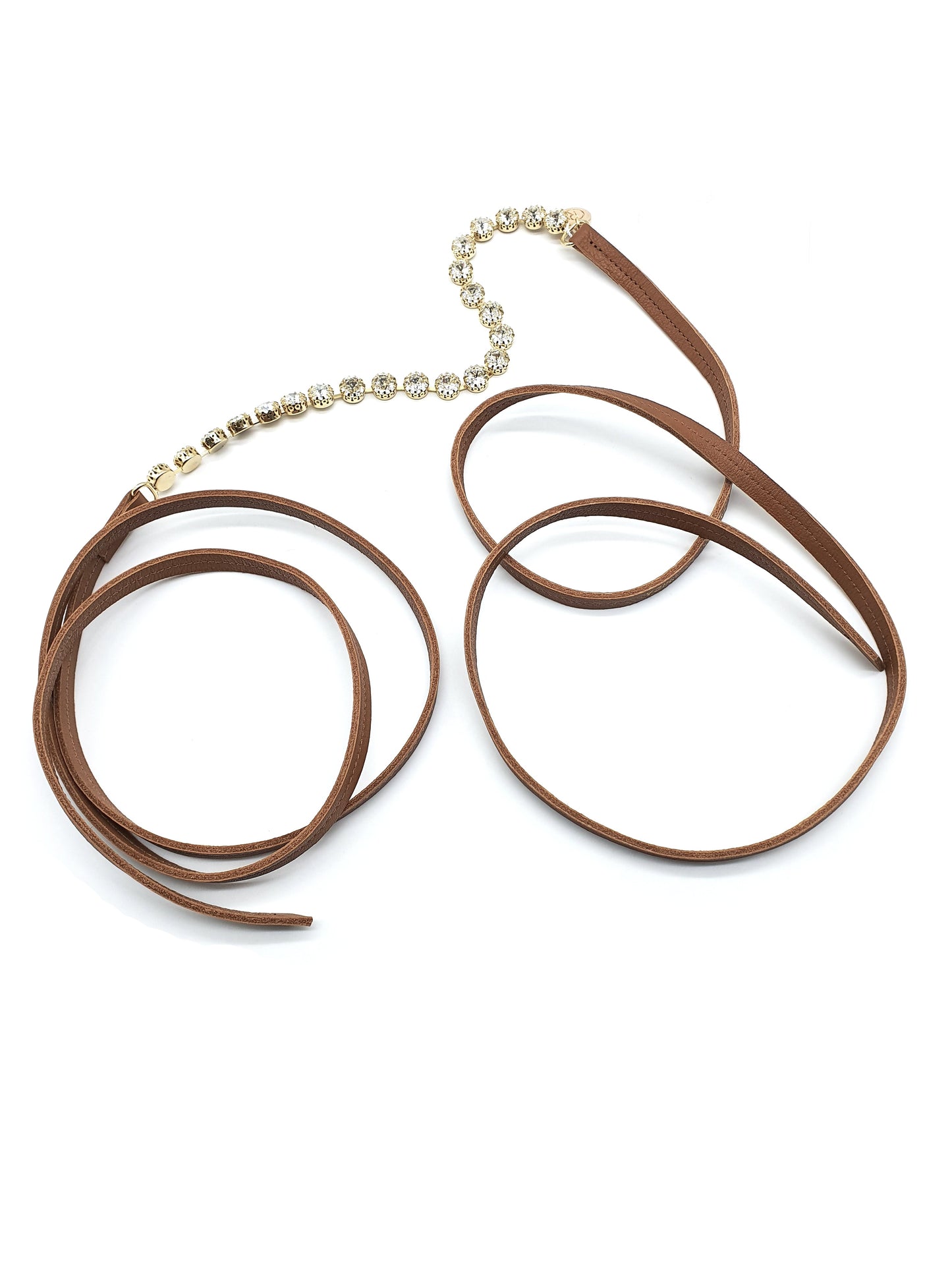 TERMAKI 宝石皮革细腰带