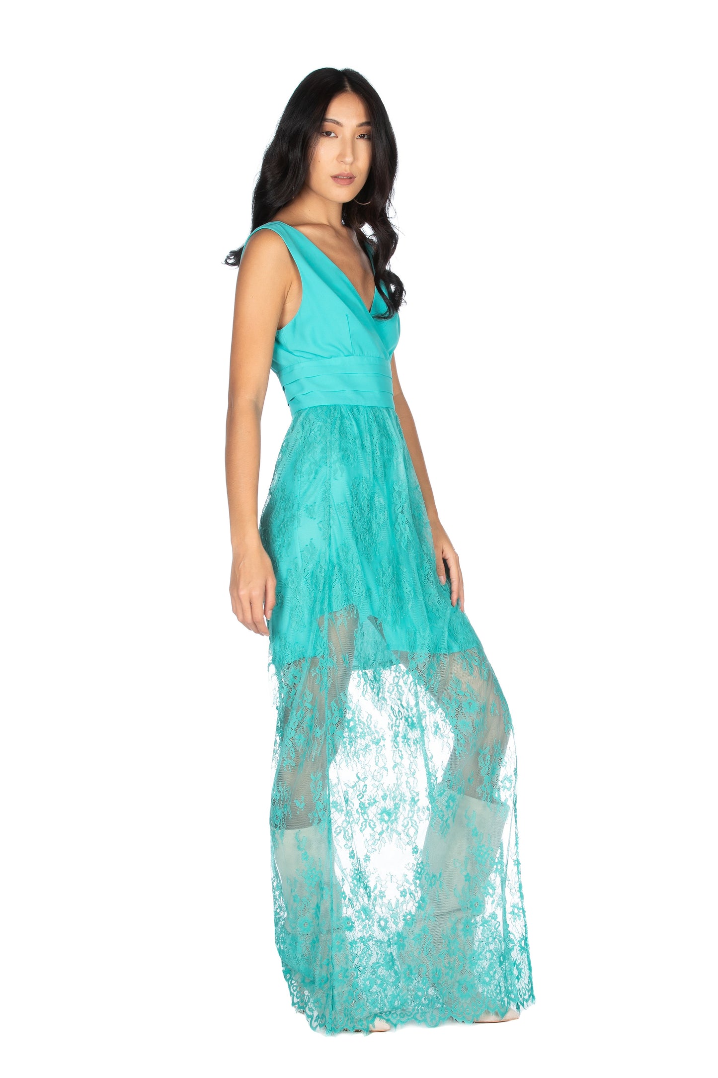 SETRAS 蕾丝裙长连衣裙