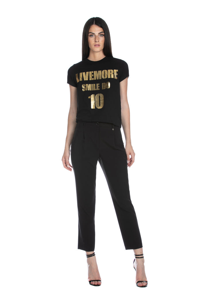 RANTEM 金色印花半袖 T 恤