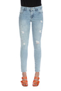 Jeggings 牛仔裤 DAISY/A 修身版型一粒扣两个口袋牛仔撕裂