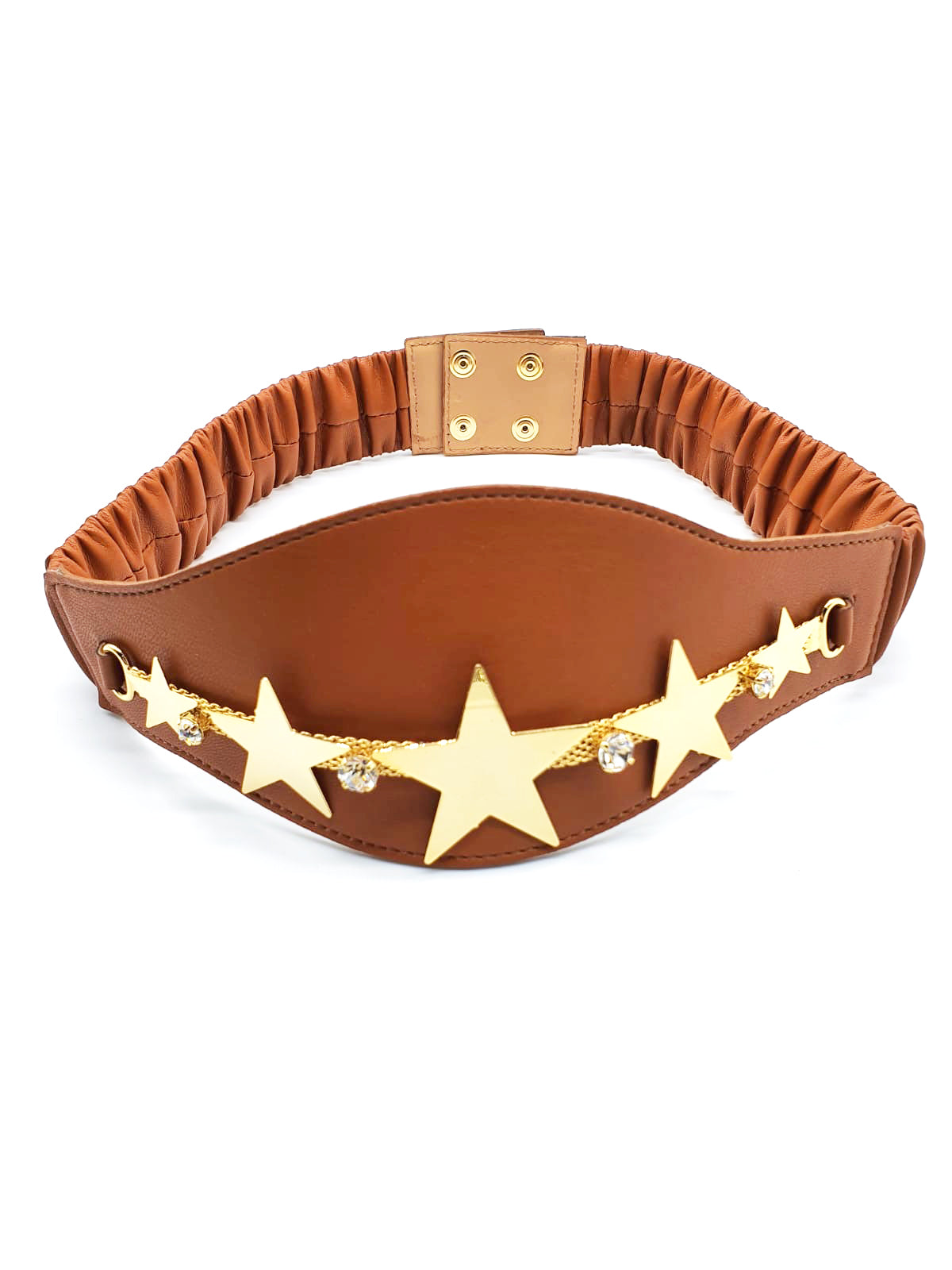 ZAZAS 带卷曲加星形应用的腰带