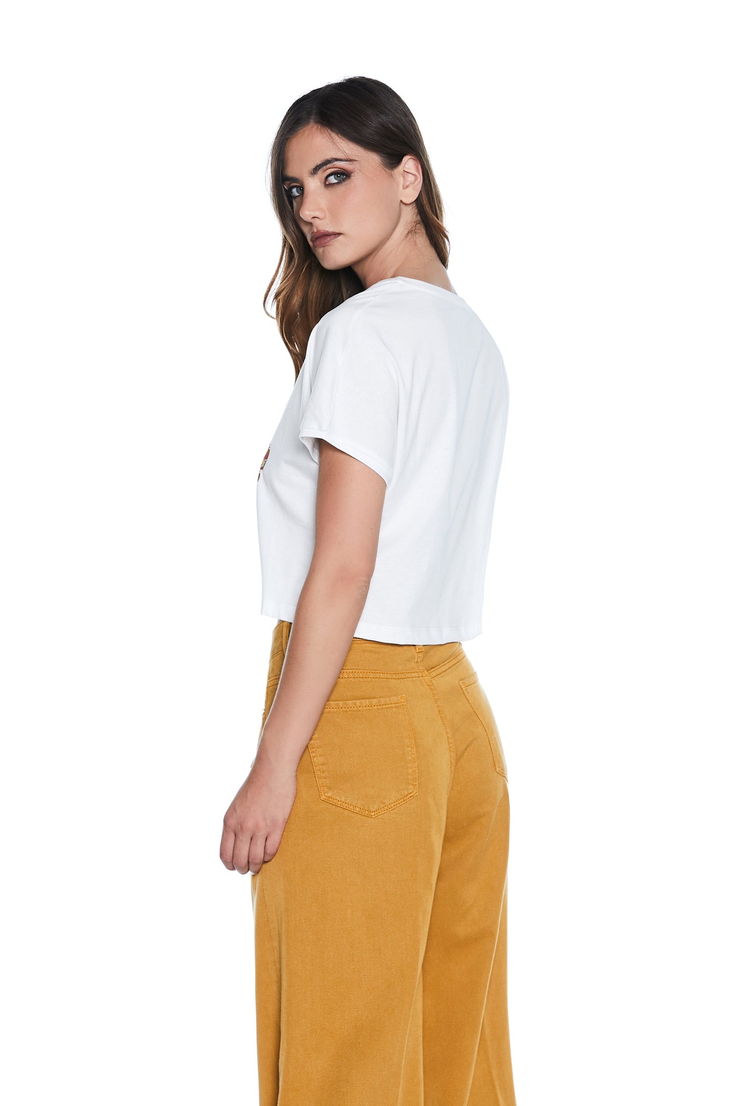 THINGHERS 狂野灵魂印花加铆钉短袖 T 恤