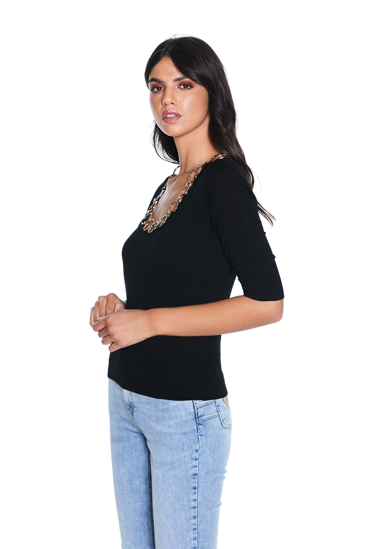 STERANT 半袖宽领圆领卫衣