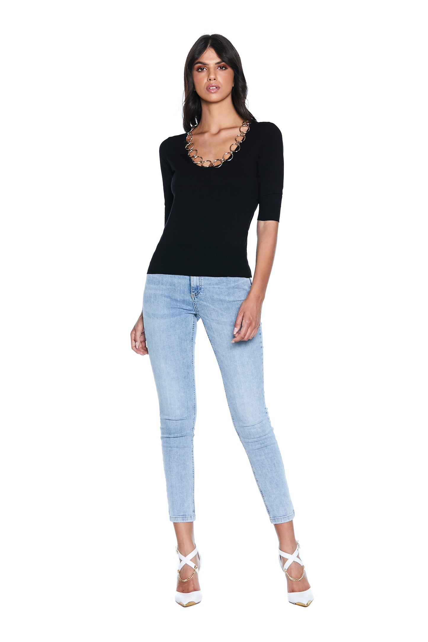 STERANT 半袖宽领圆领卫衣