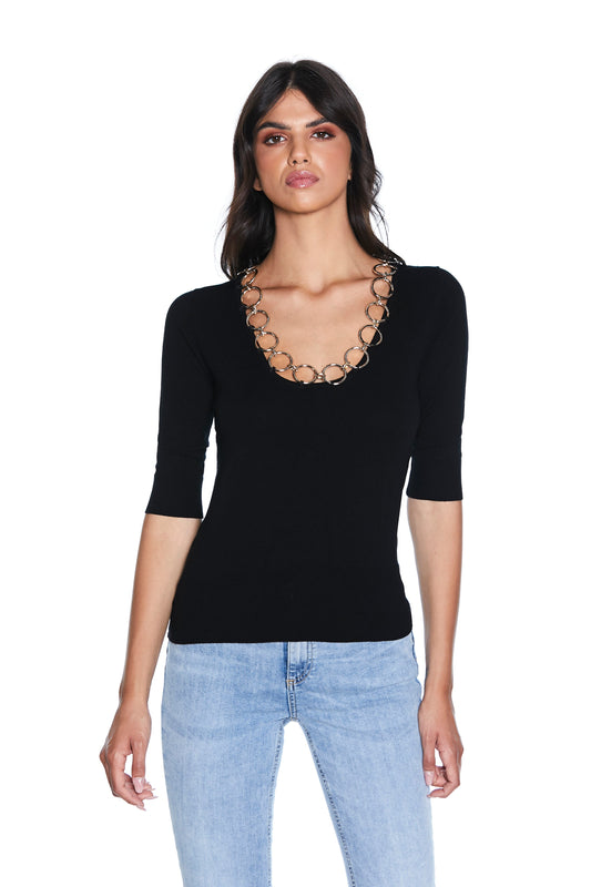 STERANT 半袖宽领圆领卫衣