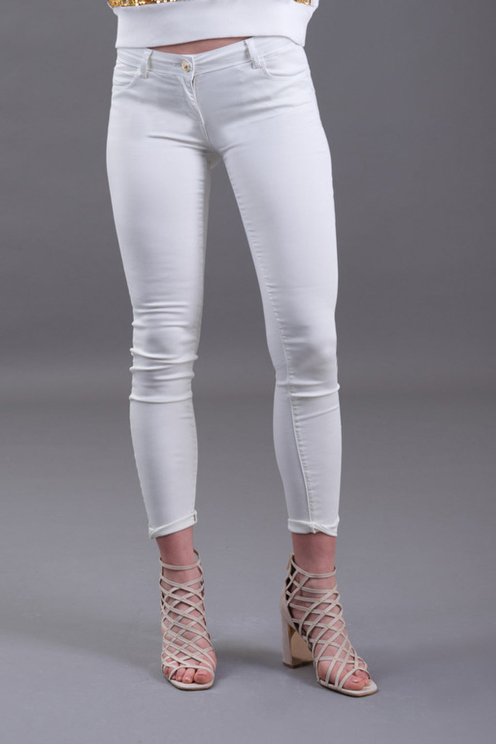 Pantalone 俯卧撑修身 raso stretch GINGER