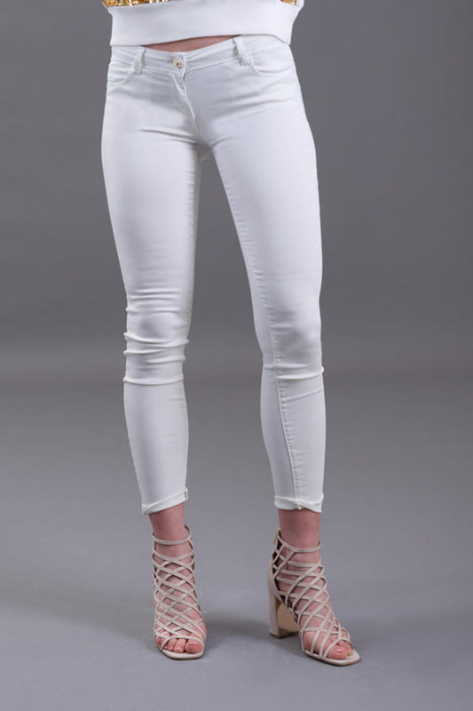 Pantalone 俯卧撑修身 raso stretch GINGER