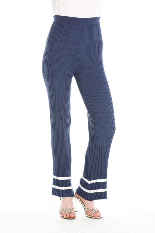 SUPERIA 蓝色罗纹长裤