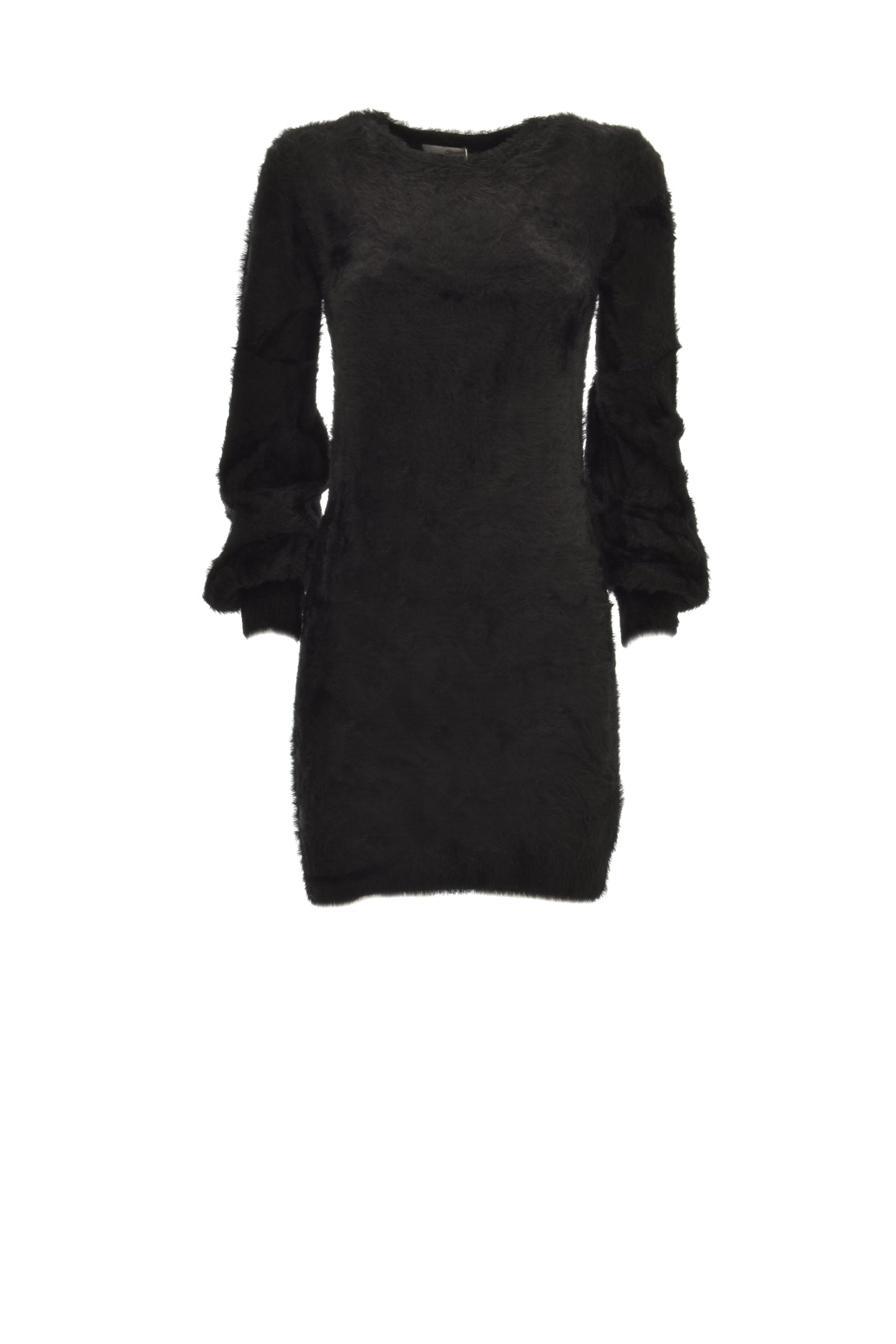 TEFEA 短款长袖连衣裙，配以蝴蝶结胸针和水钻