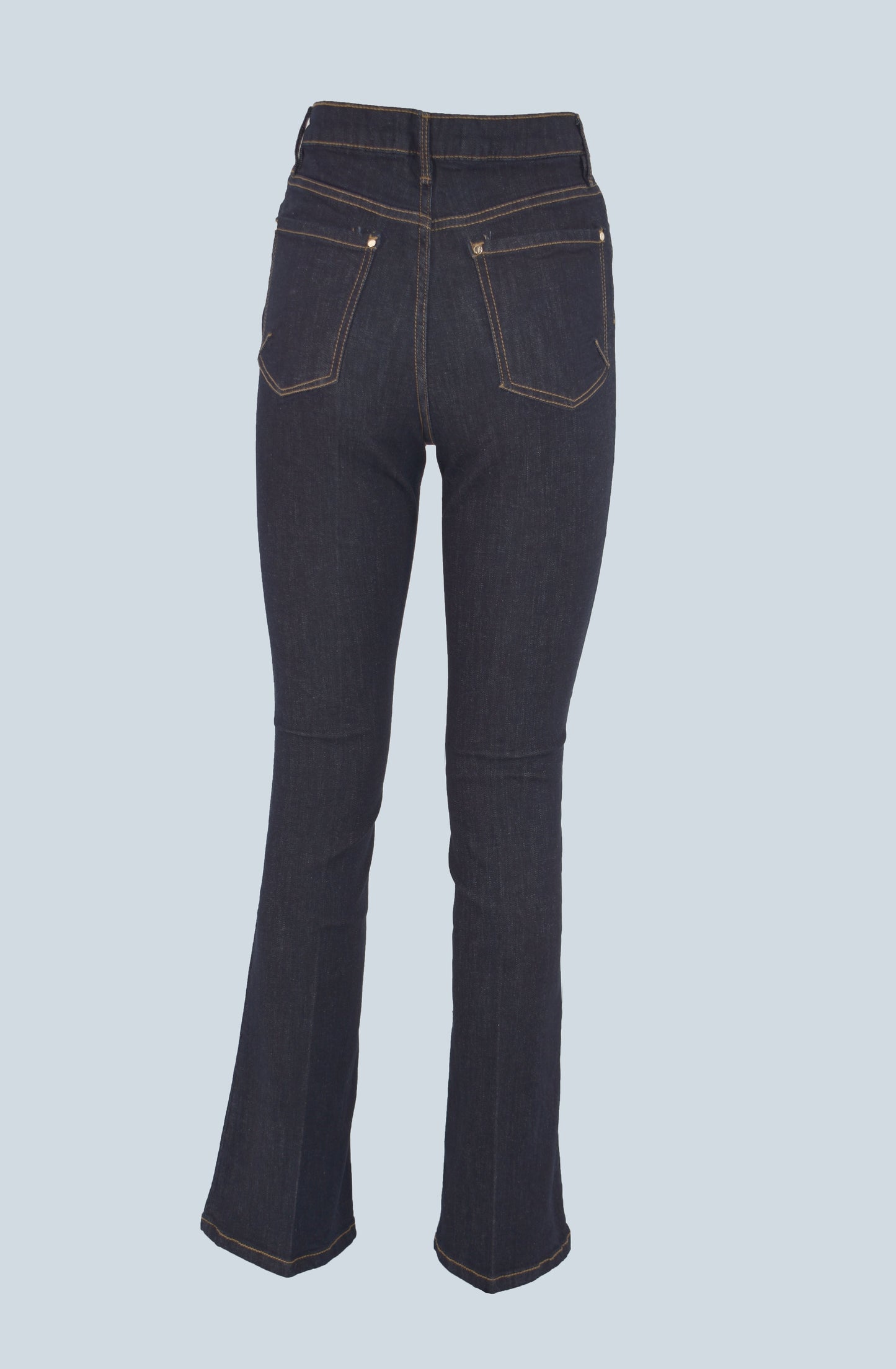 STARF 高腰牛仔裤 5 口袋深蓝色牛仔布