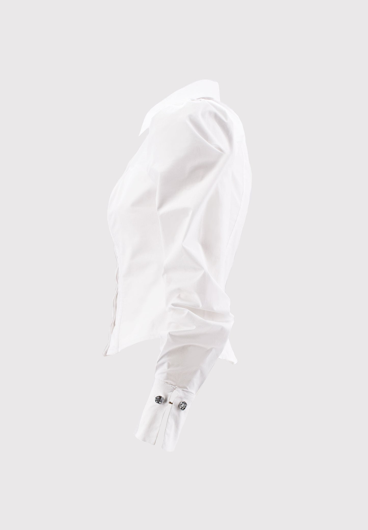 ZOSMAE 衬衫，胸前有开口和珠宝纽扣