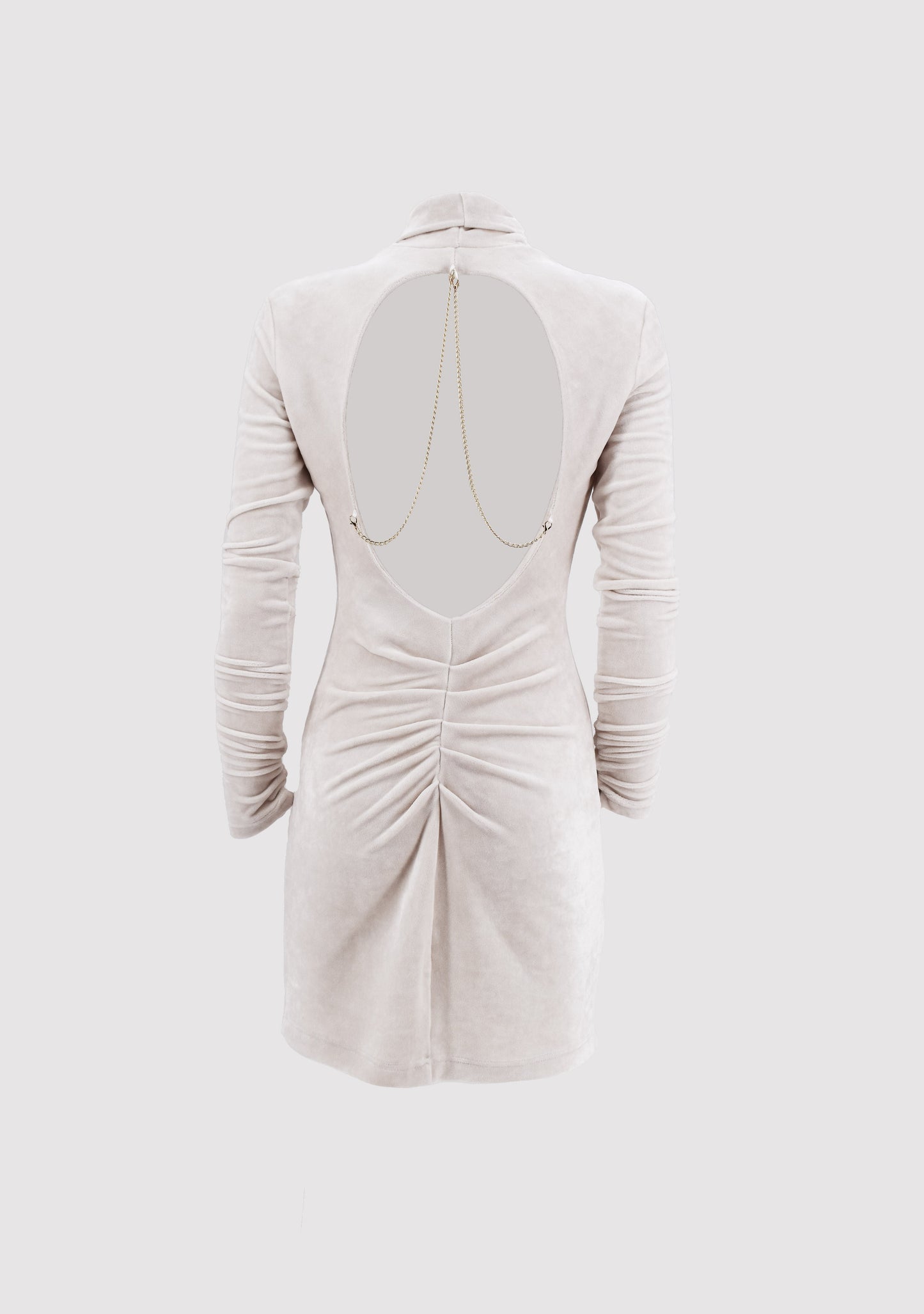 REGOL 连衣裙高领长袖圆领后背