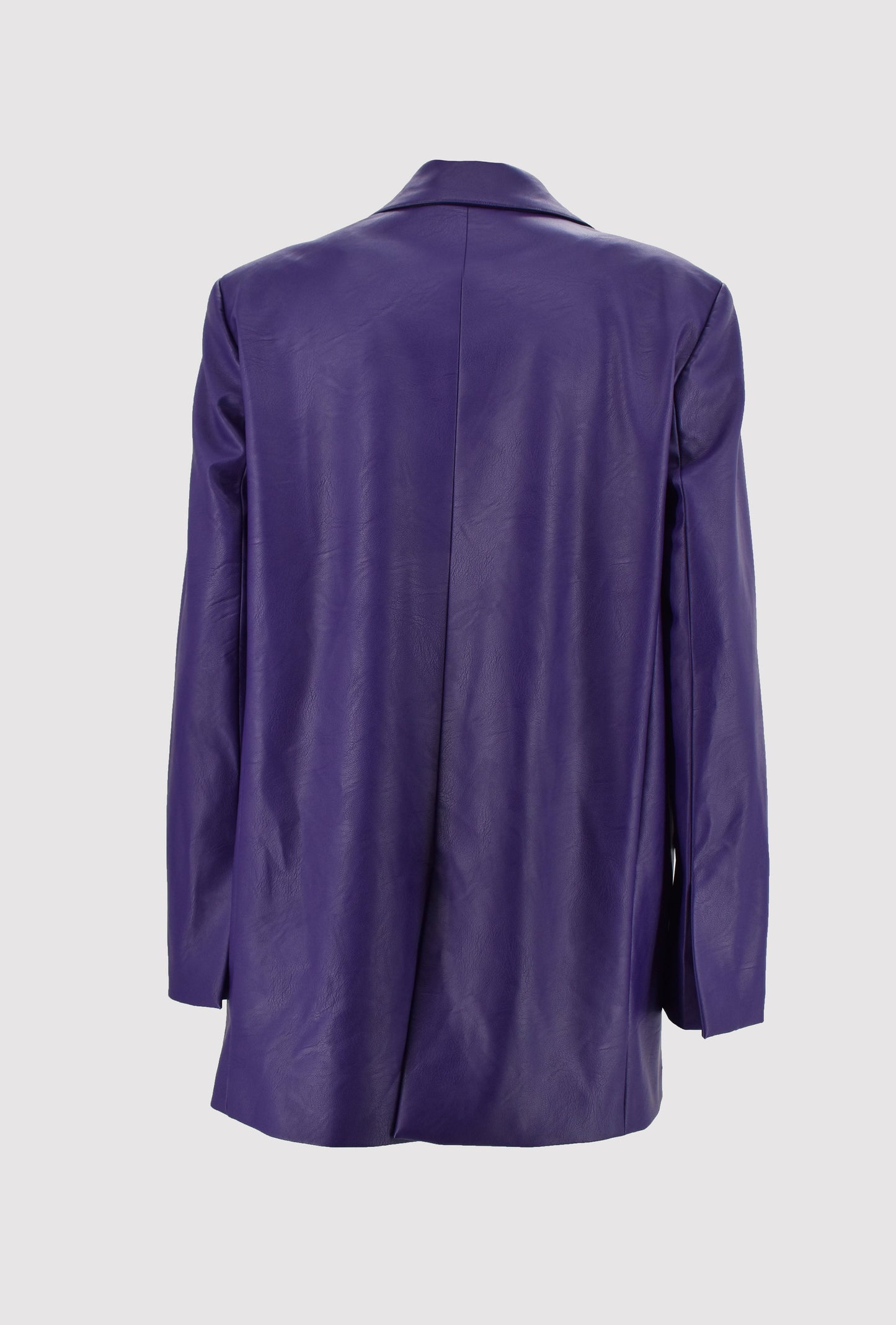 SEGINUS 人造皮革和珠宝纽扣夹克