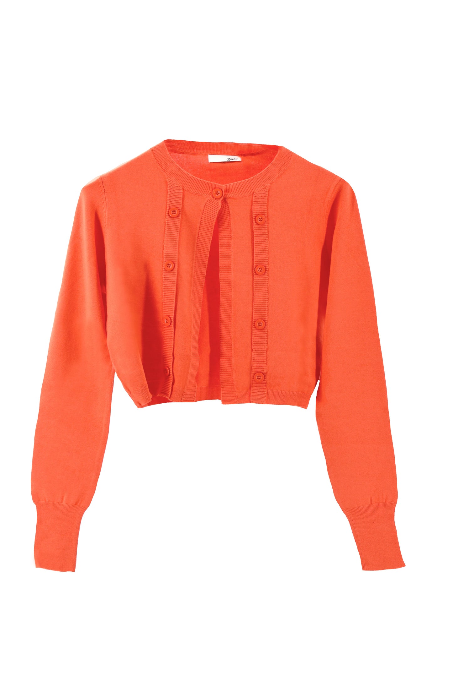 WEEDOS 纽扣短款长袖开衫