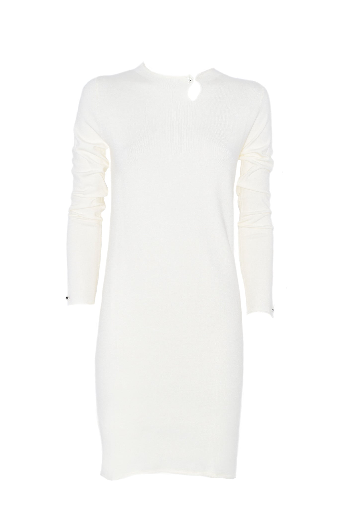 VULANSY 短款长袖连衣裙加领口配珠宝纽扣