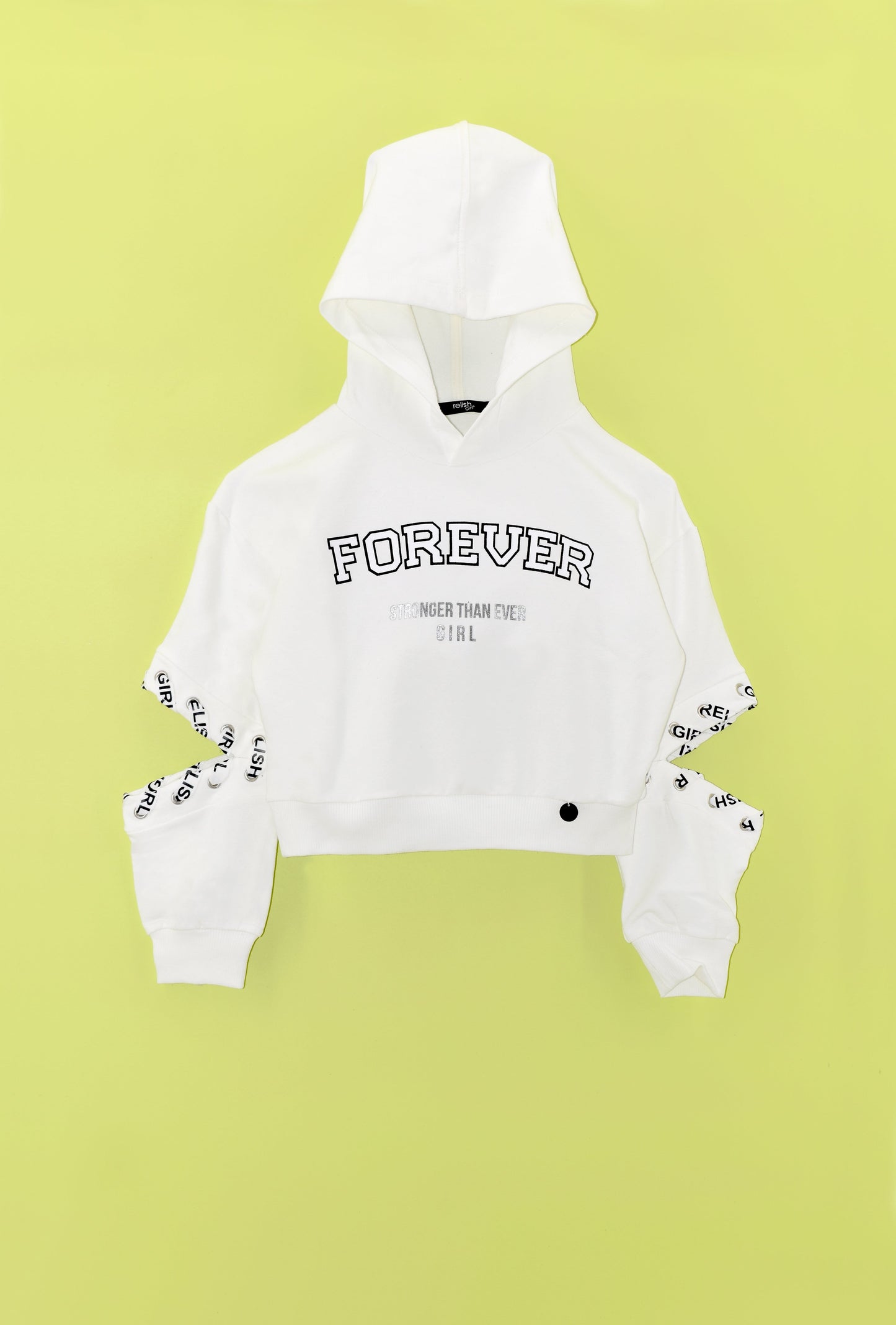 SEUID 运动衫，女童长袖，带徽标绳和兜帽加印花