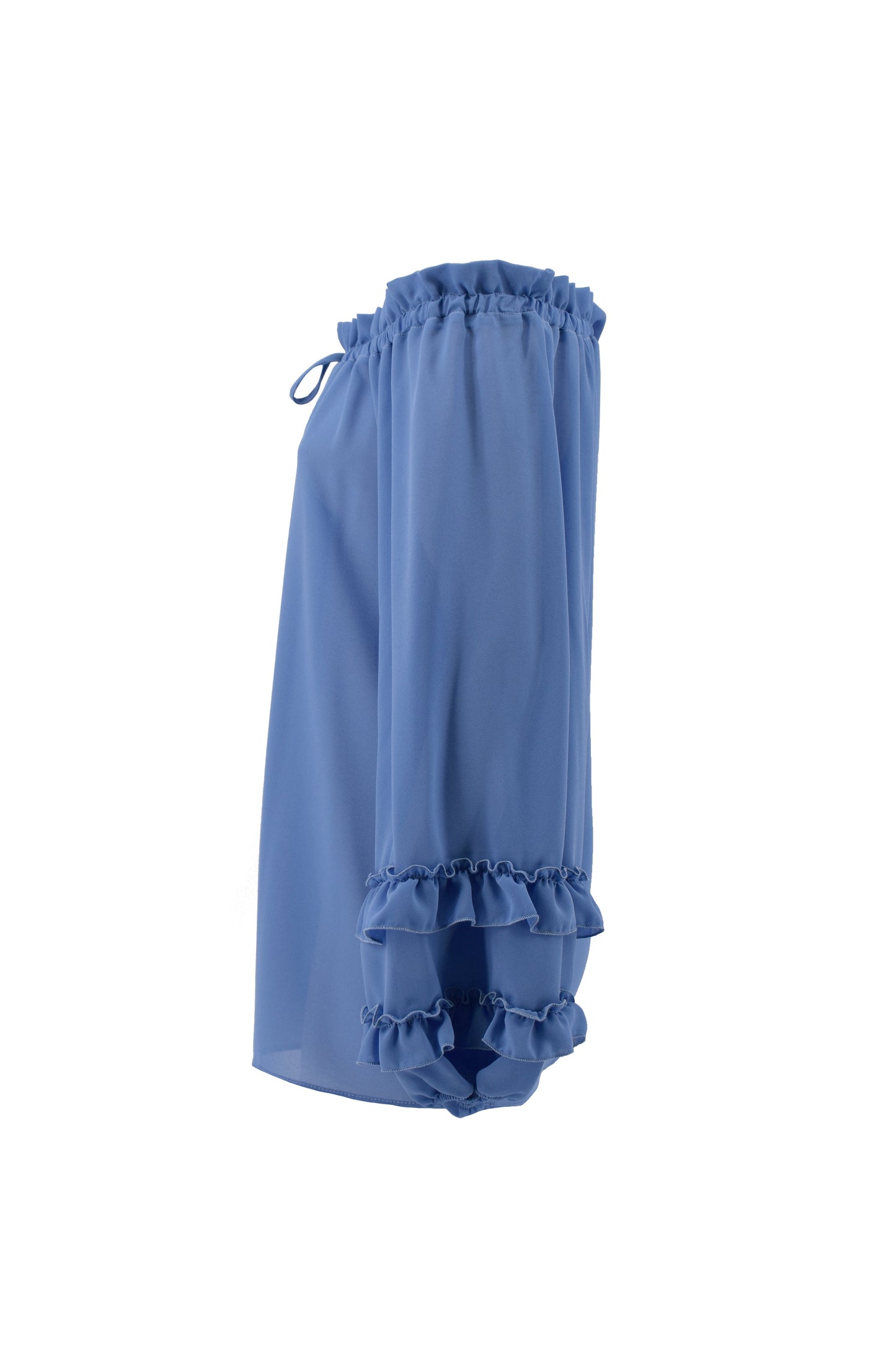 SWISH 荷叶边抽绳长袖船领衬衫