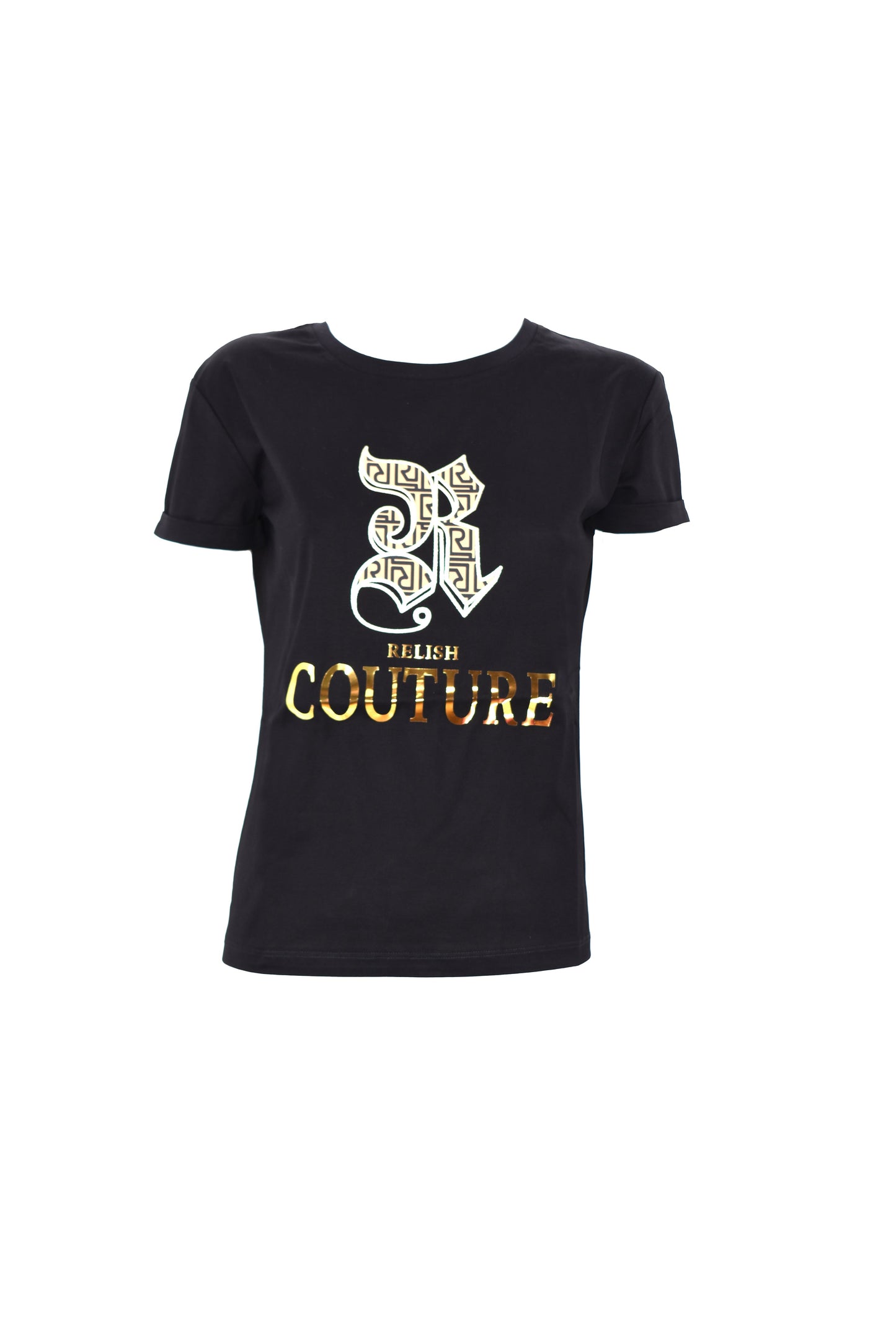 RCOUTU 层压时装印花短袖 T 恤