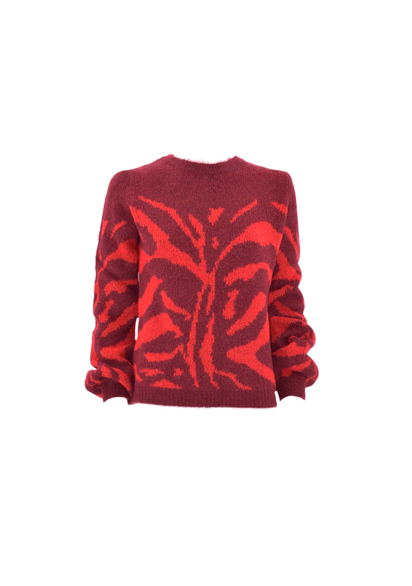 VUBRON 气球长袖毛衣加动物提花乔其丝带