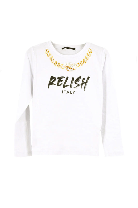 ETR T 恤女童长袖 Relish Chain Print