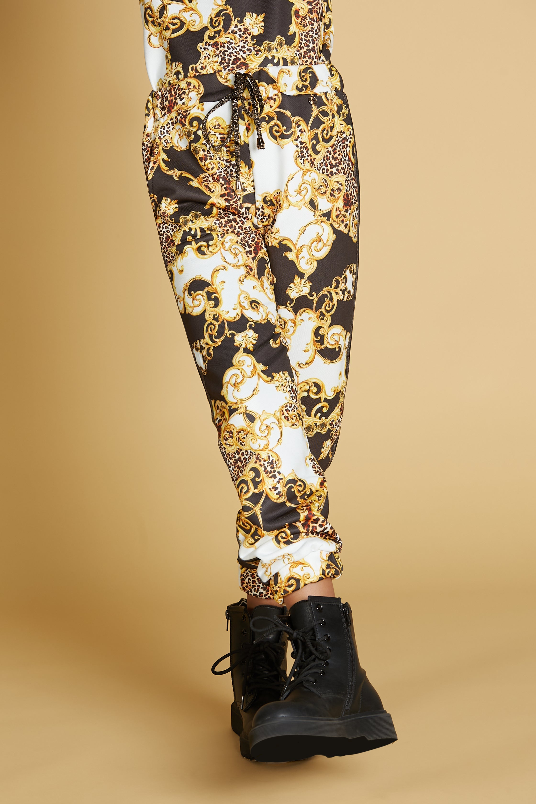 BILANCIA 长裤，带 ts plus 抽绳 plus lurex bands plus arr.fondo fant.foulard spotted