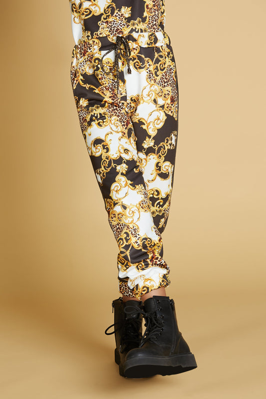 BILANCIA 长裤，带 ts plus 抽绳 plus lurex bands plus arr.fondo fant.foulard spotted