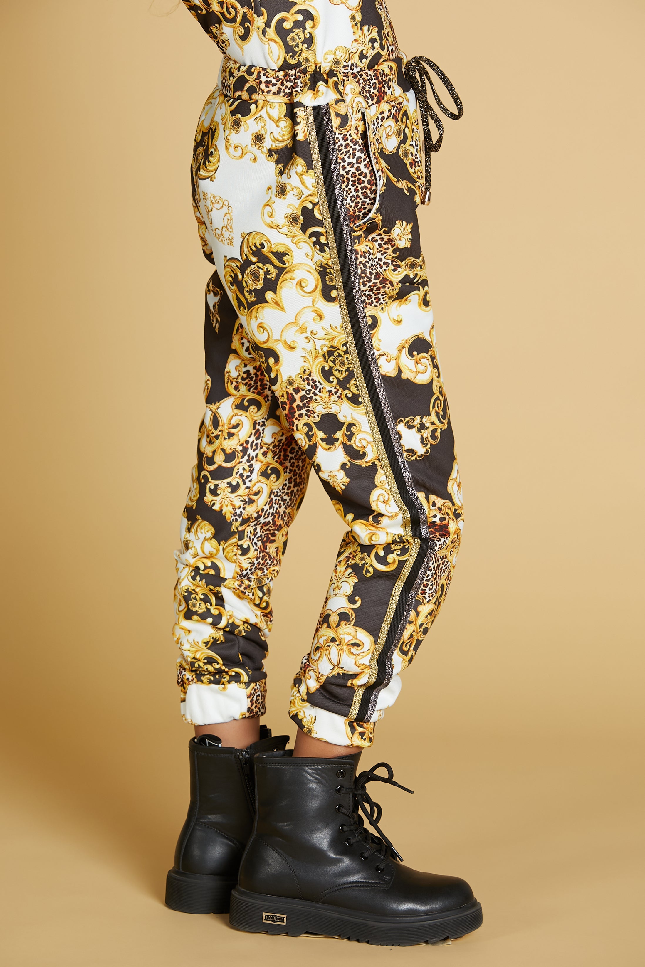 BILANCIA 长裤，带 ts plus 抽绳 plus lurex bands plus arr.fondo fant.foulard spotted