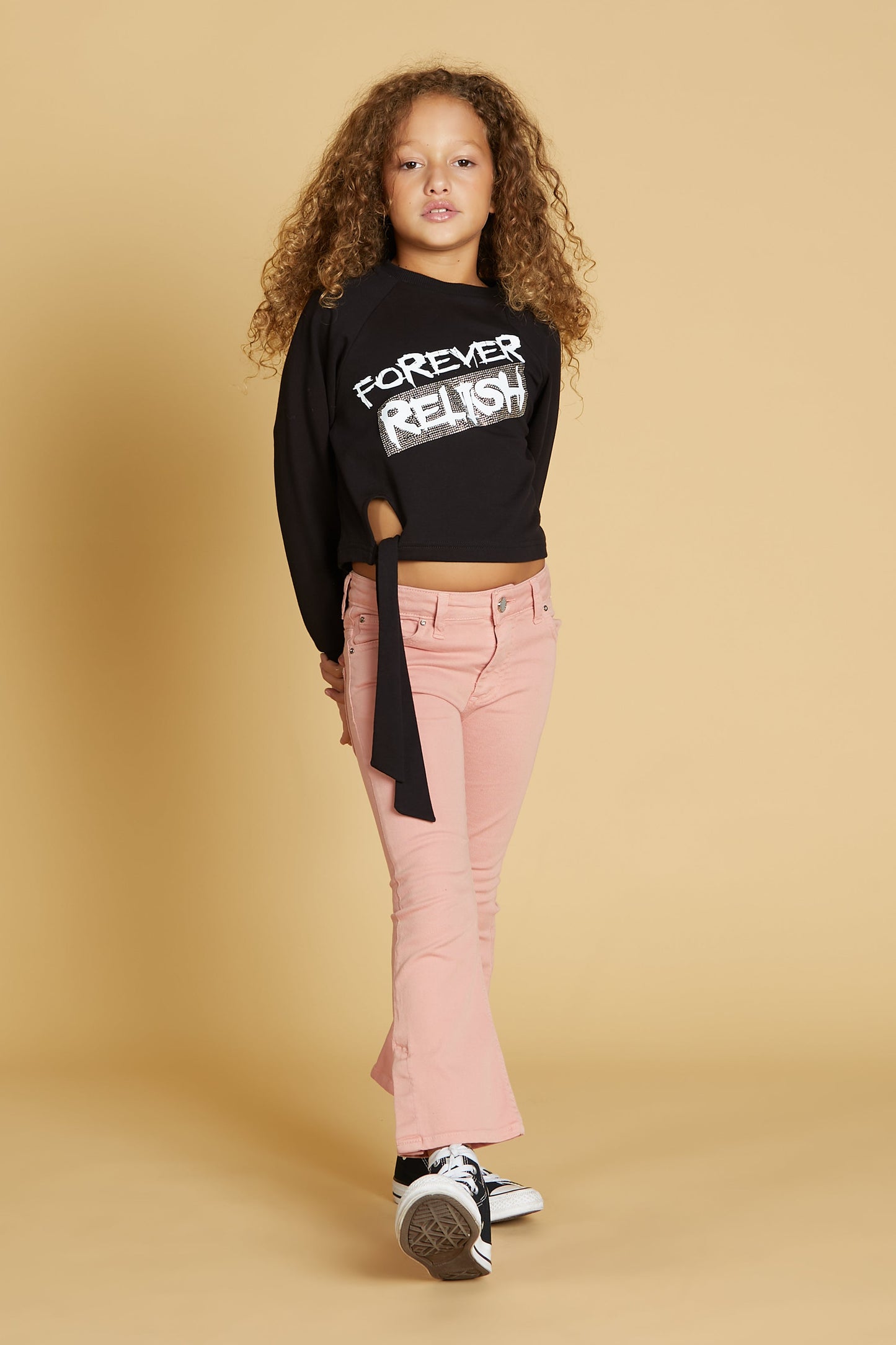 RETICLE 结饰加水钻装饰印花运动衫