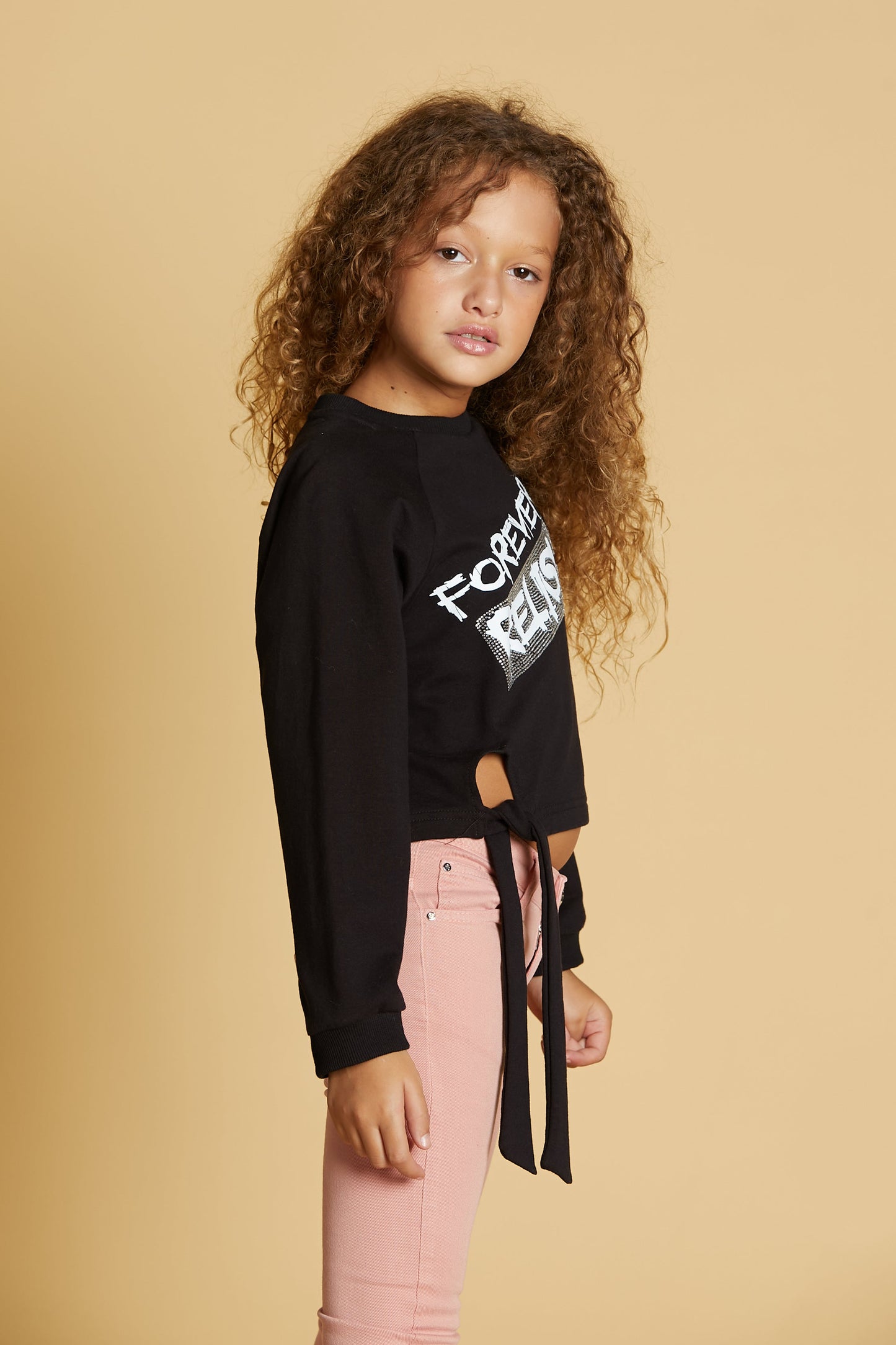 RETICLE 结饰加水钻装饰印花运动衫