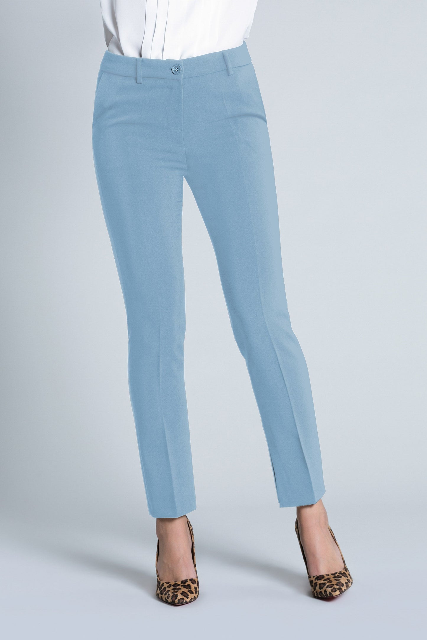 SEVO 烟腰长裤，配法式口袋和内置 f.do 开衩