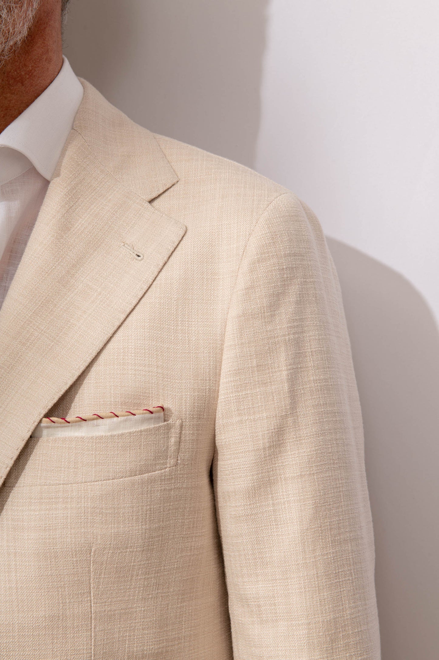 Loro Piana 面料米色夹克 - 意大利制造