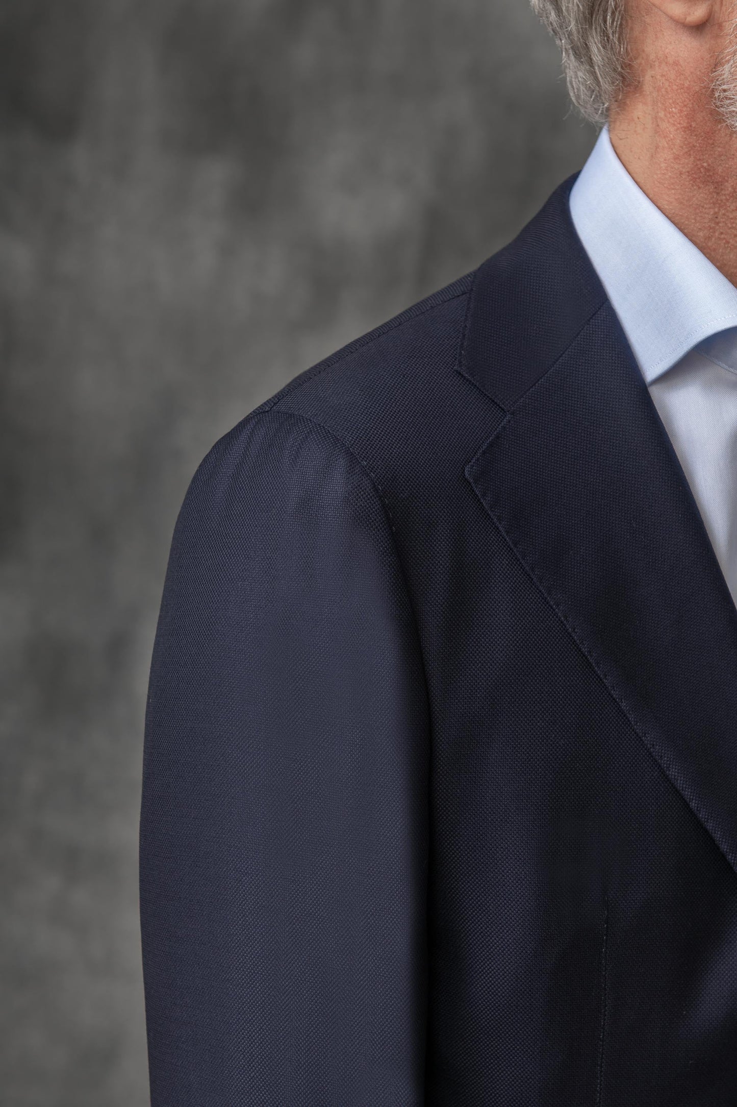 LORO PIANA 羊毛全帆布蓝色西装外套 - 意大利制造