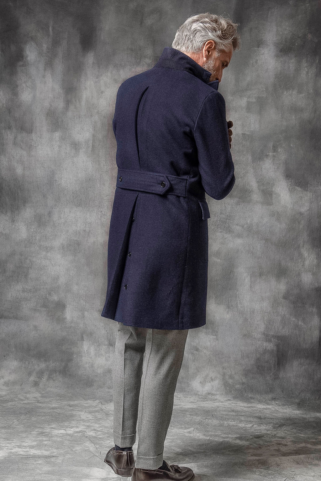 Loro Piana 羊毛蓝色 Polo 衫 – 意大利制造