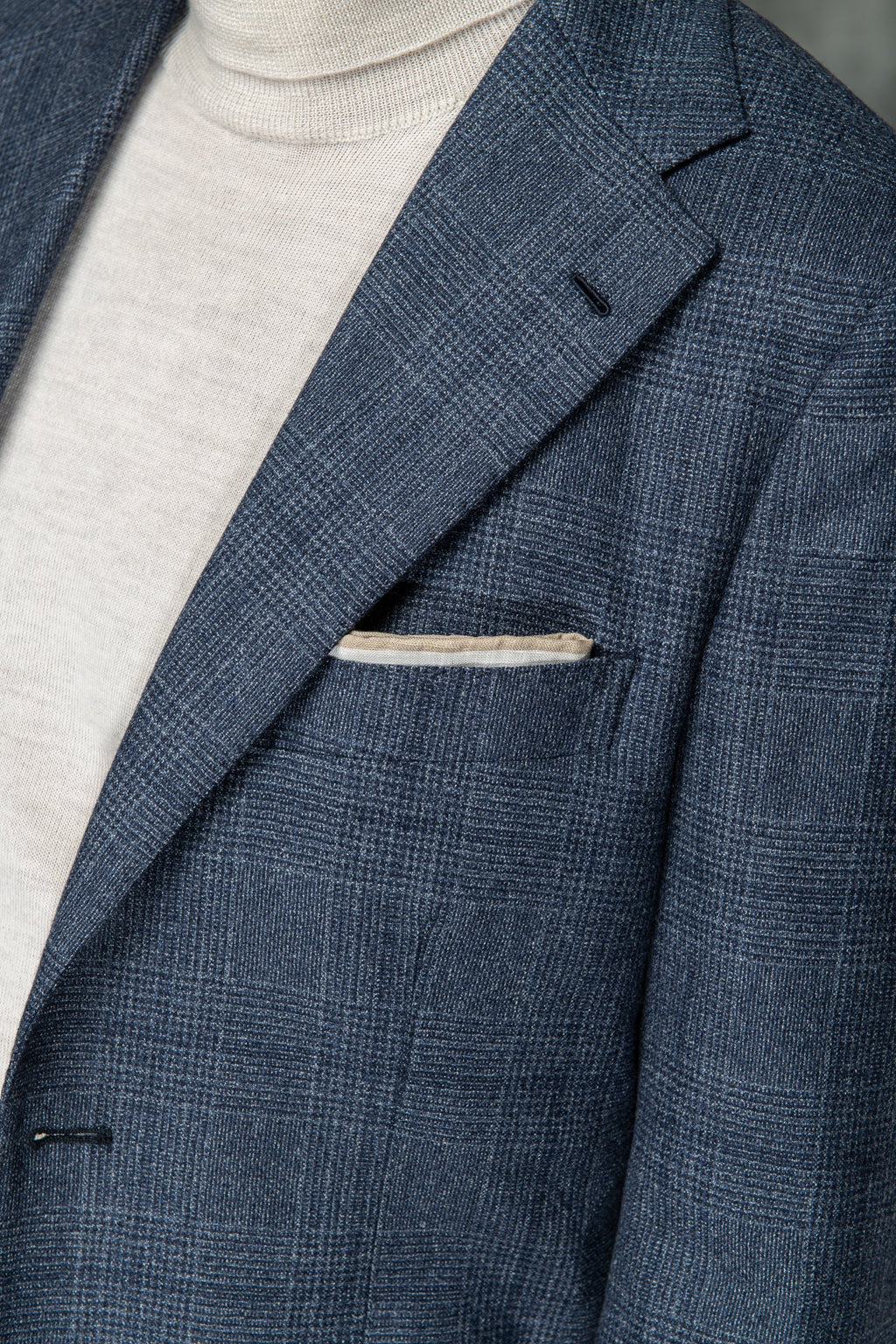 Loro Piana 蓝色威尔士亲王格夹克 - 意大利制造