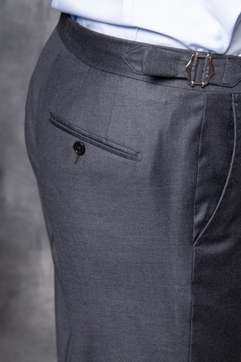 Loro Piana Super 150's 羊毛灰色全帆布西装 - 意大利制造