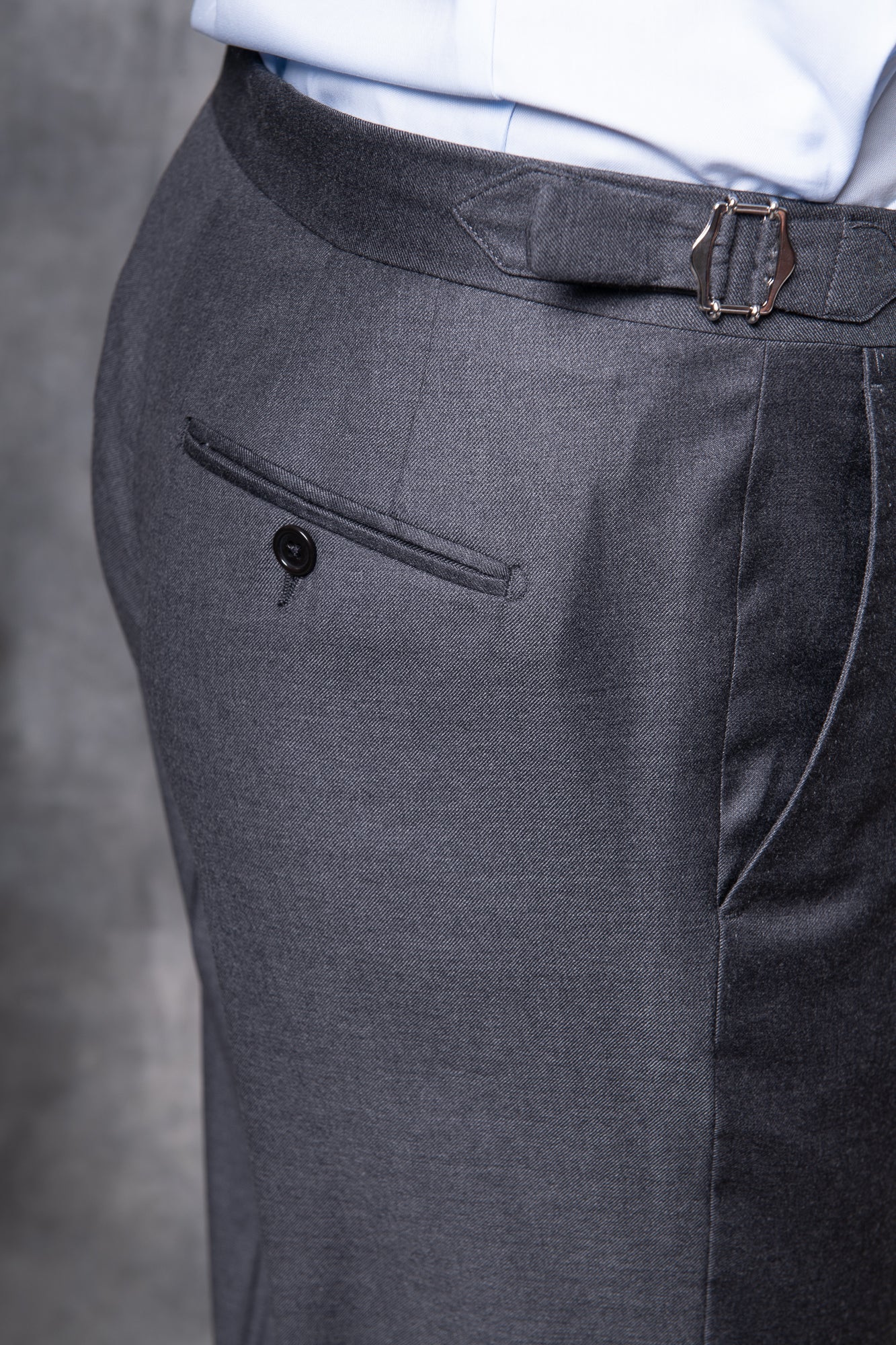 Loro Piana Super 150's 羊毛灰色全帆布西装 - 意大利制造