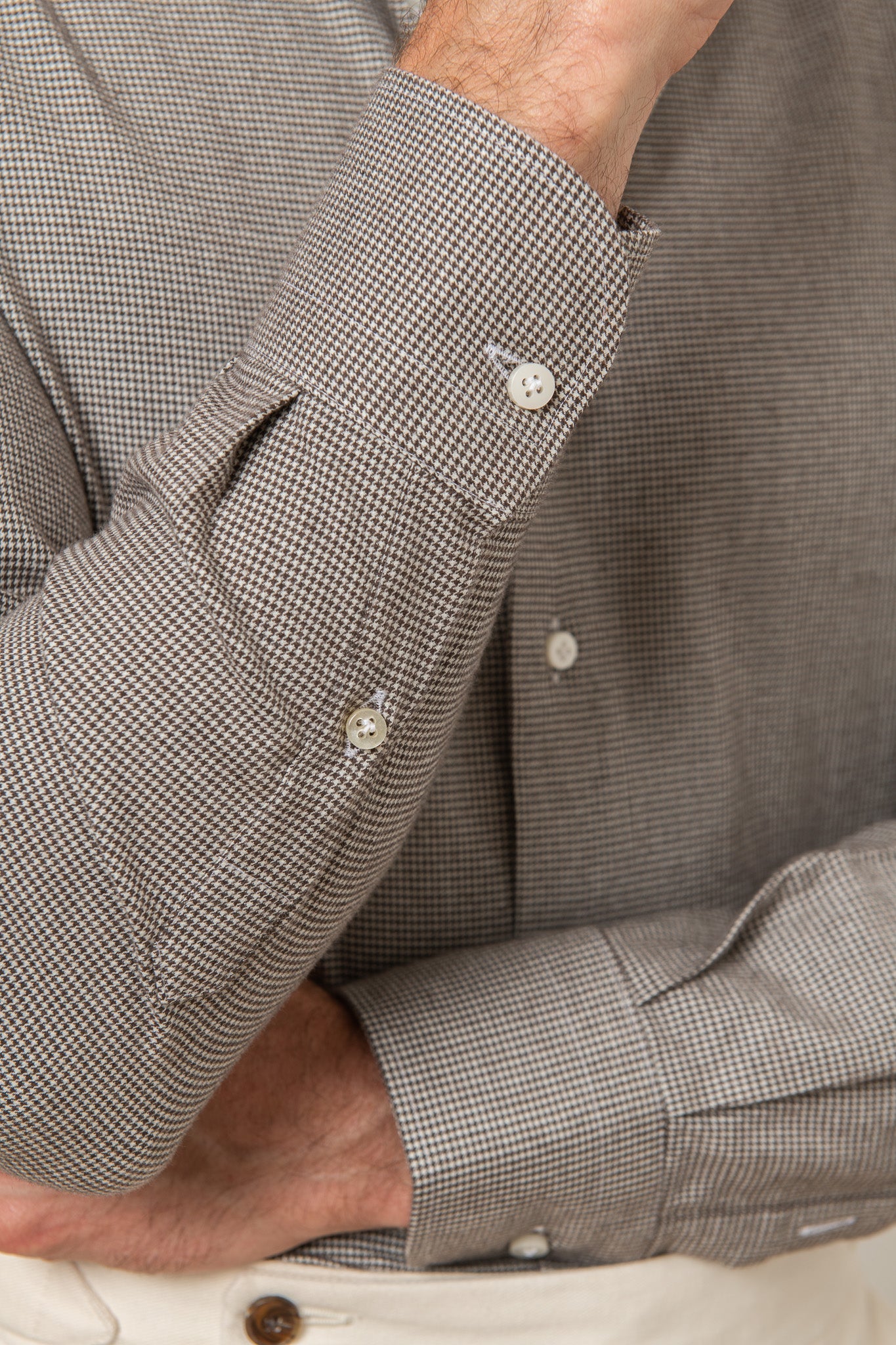 千鸟格衬衫 - 意大利制造