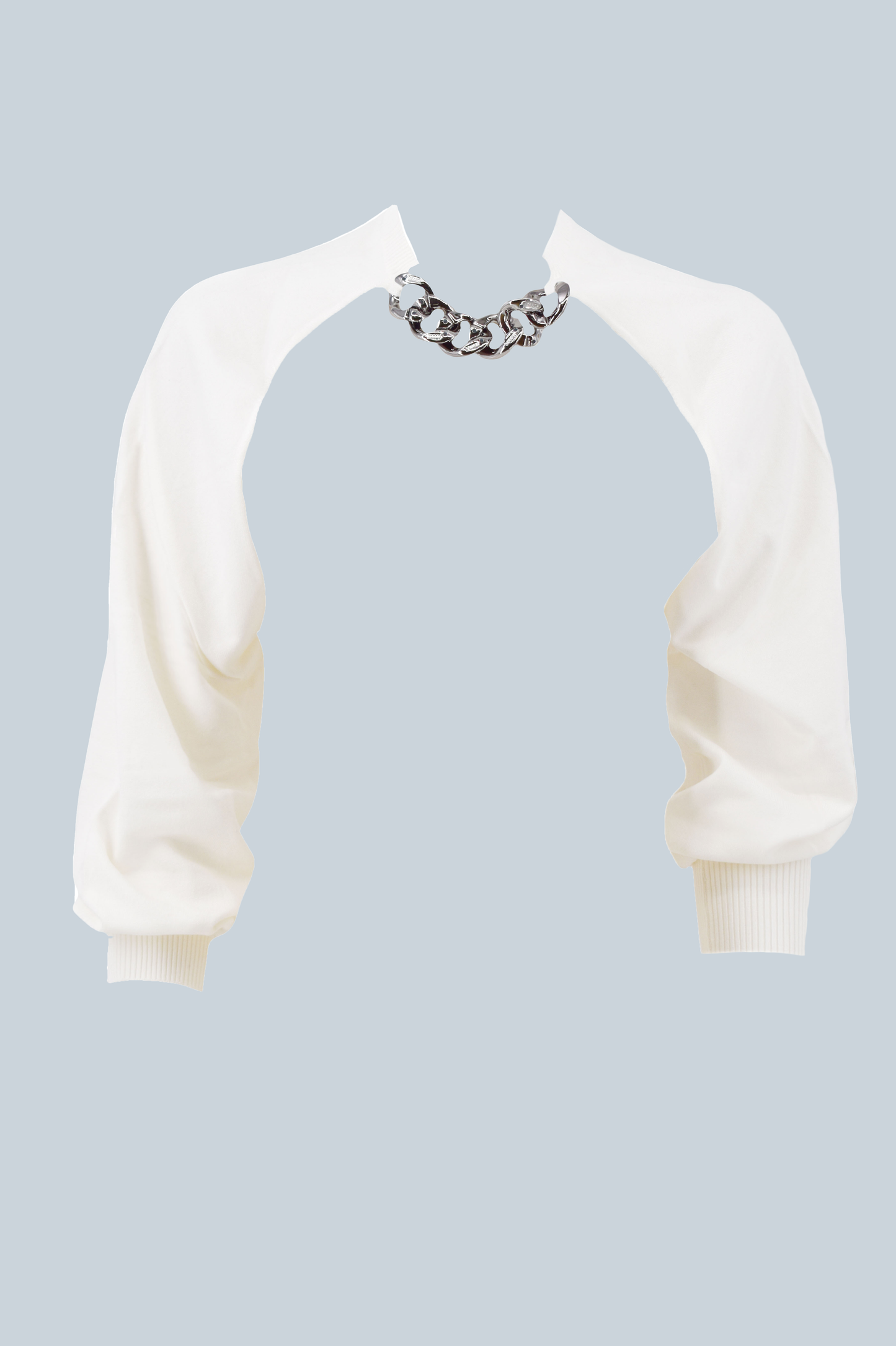 PURA 长袖耸肩带链条细节