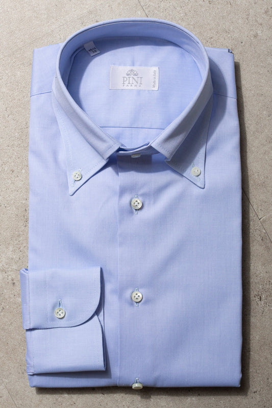 浅蓝色系扣衬衫 “Sartoriale 系列” - 意大利制造