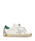 金鹅童装 |运动鞋 Old School 条纹 Bianco+Argento+Verde