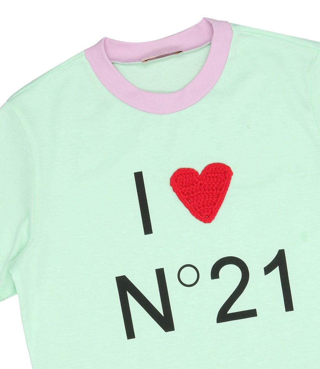 N 21 儿童 |蓝绿色 T 恤