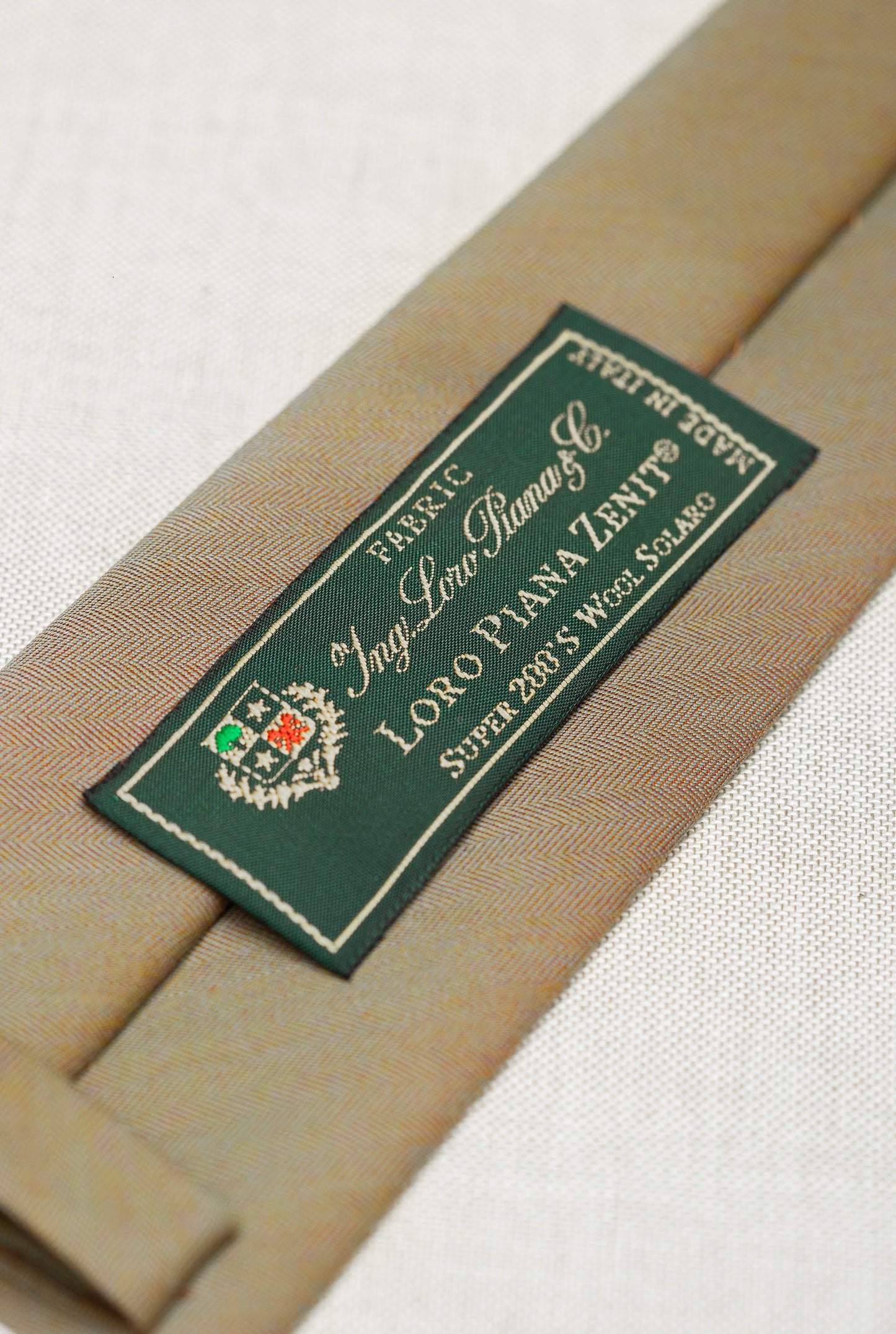 Solaro Loro Piana S200 羊毛领带 - 意大利制造