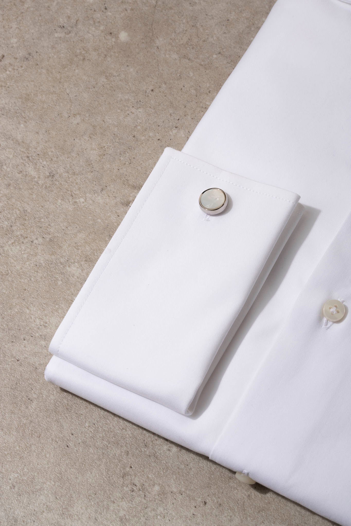 双袖口白色衬衫 - 意大利制造